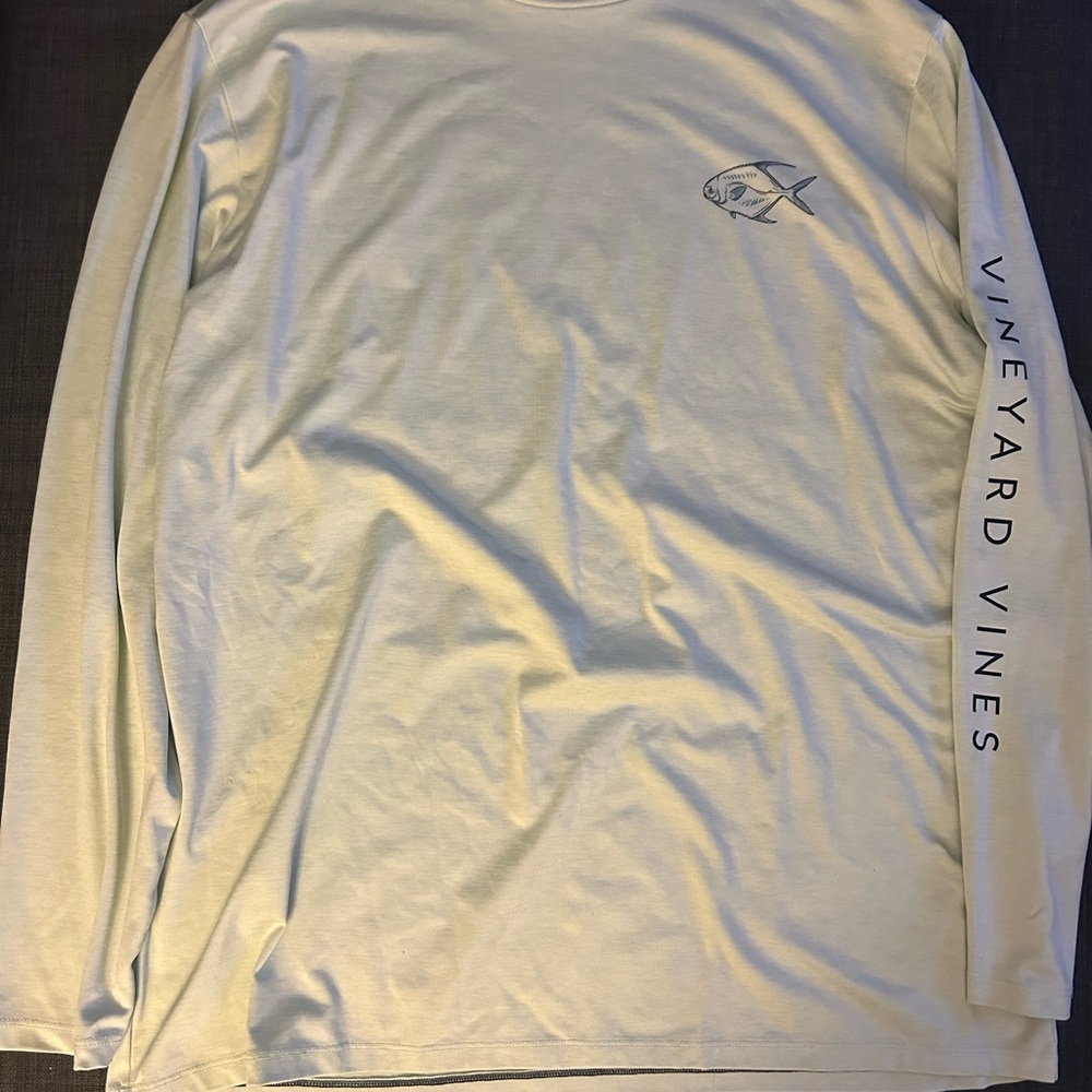 Vineyard Vines Off-White Long Sleeve Tee